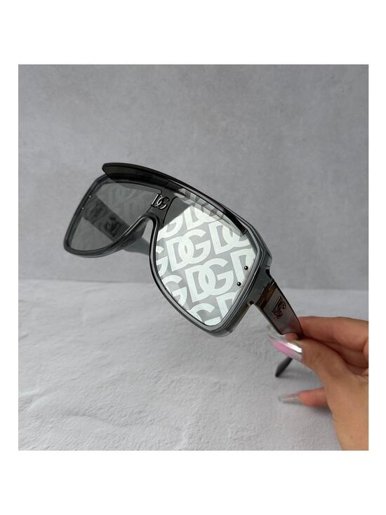NEW Dolce & Gabbana DG6205 Grey Logo Visor Sunglasses $425 main image 5